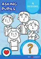 Aperçu - Cliparts/Visuels - Demande aux élèves | 4 élèves Clipart | N&B - Page de couverture