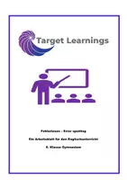 Vorschau - Arbeitsblätter - FehlerLesen Error spotting | 8. Klasse Gymnasium | Arbeitsblatt - Deckblatt