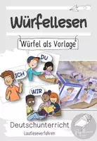 Vorschau - Mal- und Bastelvorlagen - Sparpaket: Poster und Lesewürfel zum "Würfellesen" - Seite 1