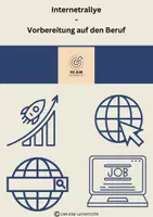 Vorschau - Arbeitsblätter - Internetrallye Berufe - Deckblatt