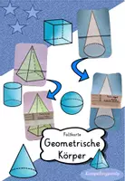 Vorschau - Mal- und Bastelvorlagen - Faltblätter geometrische Körper (Pyramide, Kugel, Kegel, Quader, Würfel ...) Merkblätter - Deckblatt