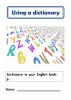 Vorschau - Arbeitsblätter - Using a dictionary Wörterbuch Englisch - Deckblatt