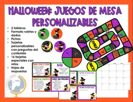 Vista previa - Juegos / Gamificación - Halloween Juegos de mesa personalizables 12 - Portada