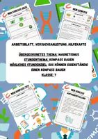 Vorschau - Stationenlernen - Mein Kompass_Magnetismus - Deckblatt