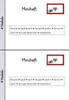 Vorschau - Arbeitsblätter - Miniheft Grundwortschatz "sp" - Seite 1