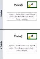 Vorschau - Arbeitsblätter - Miniheft Grundwortschatz "st" - Seite 1