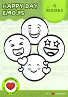 Aperçu - Cliparts/Visuels - Bonne journée Emojis | 4 Gratuit Clipart | N&B - Page de couverture