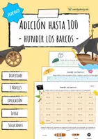 Vista previa - Hojas de trabajo - Adición y sustracción hasta 100 - Paquete de juegos - página 1