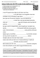 Vorschau - Arbeitsblätter - Arbeitsblatt "Kriegseintritt der USA 1917" + interaktive Lösung & MP3 + Mindmap + Infografik - Deckblatt