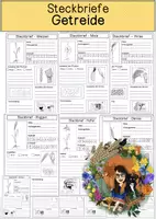 Vorschau - Arbeitsblätter - Steckbriefe - Getreide - Deckblatt