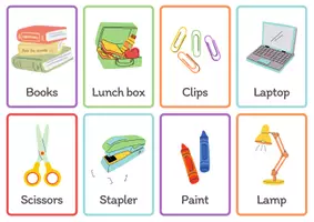 Aperçu - Cartes / Images - Flashcards de choses scolaires en anglais! - Page 2