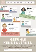 Vorschau - Fördermaterial/Inklusion - Emotionswissen schulen - Gefühle und Ausdruck beschreiben - Deckblatt