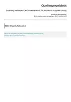 Vorschau - Arbeitsblätter - Erzählung am Beispiel Der Sandmann von E.T.A. Hoffmann Aufgaben Lösung - Seite 1