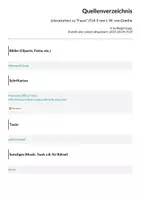 Vorschau - Arbeitsblätter - Literaturtest zu "Faust" (Teil I) von J. W. von Goethe - Seite 1