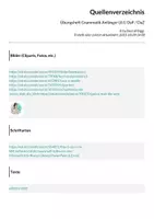 Vorschau - Arbeitsblätter - Übungsheft Grammatik Anfänger (A1) DaF / DaZ - Seite 1