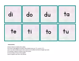 Vista previa - Juegos / Gamificación - Formo Parejas - Sílabas con "d" y con "t" - página 2