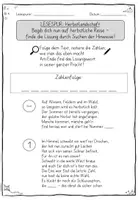 Vorschau - Arbeitsblätter - Leseförderung Herbst, Lesespur in Reimen, als Gedicht, Klasse 3 - 5 - Seite 3