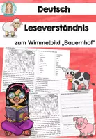 Vorschau - Stationenlernen - Bauernhof | lesen | Leseverstehen - Deckblatt