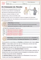 Vorschau - Arbeitsblätter - Arbeitsblatt und Erwartungshorizont zum Thema Distanzzonen - Seite 1