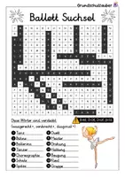 Vorschau - Spiele - Ballett Suchsel - Buchstabengitter - Seite 2