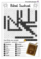 Vorschau - Arbeitsblätter - Bibel Suchsel - Buchstabengitter - Seite 2