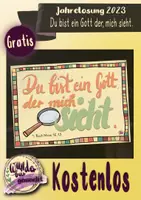 Vorschau - Poster - Jahreslosung 2023 - Du bist ein Gott, der mich sieht - Deckblatt