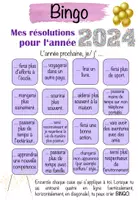 Vorschau - Arbeitsblätter - Bingo: Französisch: Mein Jahr 2023 (Rückblick) + Vorsätze für das Jahr 2024 - Seite 2