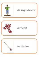 Vorschau - Spiele - Der Herbst im DAZ-Unterricht Lesepuzzles und Arbeitsmaterial - Seite 1