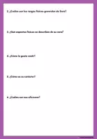 Vista previa - Hojas de trabajo - DESCRIPCIÓN DE UNA PERSONA - Comprensión lectora nivelada - página 3