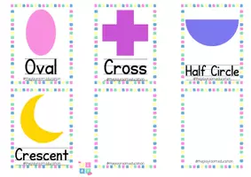 Προεπισκόπηση - Flashcards - Shapes Flashcards | Flashcards Σχήματα - Σελίδα 3