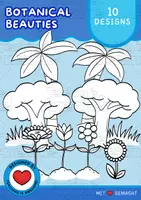 Aperçu - Cliparts/Visuels - Beautés botaniques | 10 Plantes Clipart | N&B - Page de couverture