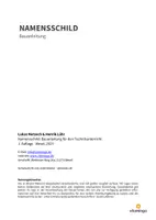 Vorschau - Arbeitsblätter - Namensschild: Bauanleitung für den Werk- und Technikunterricht - Seite 1