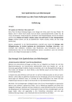 Vorschau - Unterrichtsreihen - Sterntaler und Einführung in die Methode "Kindertheater aus dem freien Rollenspiel entwickeln", Heft 1 - Seite 3