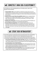 Vorschau - Arbeitsblätter - Fluchtpunkt bei der Zentralperspektive ermitteln (Kunst 9. Klasse) - Seite 1