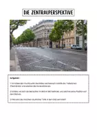 Vorschau - Arbeitsblätter - Fluchtpunkt bei der Zentralperspektive ermitteln (Kunst 9. Klasse) - Seite 3