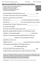 Vorschau - Arbeitsblätter - Arbeitsblatt "Naturwissenschaftliche Untersuchungen durchführen" + interaktive Lösung & MP3 + Infografik - Deckblatt