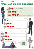 Vorschau - Arbeitsblätter - Übung "Was isst du am liebsten?" Picknick - im Park - gerne, lieber, am liebsten - DaZ / DaF / DaZ - Seite 2
