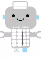 Vista previa - Juegos / Gamificación - Robot para trabajar el valor posicional - página 1