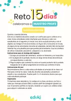 Vista previa - Juegos / Gamificación - Reto 15 días celebramos a nuestro / nuestra profe - página 1