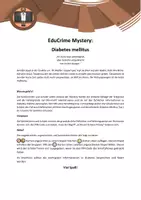 Vorschau - Aufgabenkarten - EduCrime Mystery - Diabetes mellitus - Deckblatt