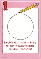 Vorschau - Mal- und Bastelvorlagen - Eat Art Pizza aus Papier basteln - Seite 3