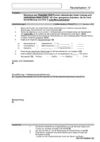 Vorschau - Arbeitsblätter - PROTOKOLL -IV- Neutralisation - Deckblatt