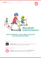 Vorschau - Stundenentwürfe - Roller fahren im Sportunterricht - Seite 1