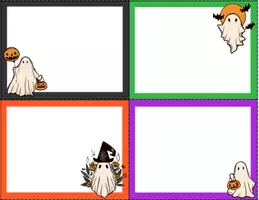 Vista previa - Tarjetas / Manipulativos - Halloween: formato tarjetas para personalizar 1 - página 1