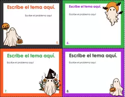 Vista previa - Tarjetas / Manipulativos - Halloween: formato tarjetas para personalizar 1 - página 3