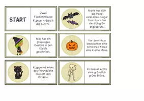 Vorschau - Arbeitsblätter - Halloween - Legespiel - Seite 3