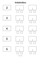 Vorschau - Arbeitsblätter - Zahlzerlegung im ZR 10 - differenzierte Aufgaben - Schüttelbox - Seite 1