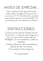 Vista previa - Refuerzo / NEE / Materiales de apoyo - NUMERACIÓN 1-10 'VERSIÓN HALLOWEEN' (CAST-CAT) - página 2