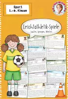 Vorschau - Stationenlernen - Leichtathletik Spielekartei | Sportunterricht - Deckblatt