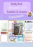 Vorschau - Arbeitsblätter - Buddy book: mon année 2023 (Rückblick & Vorsätze für 2024) - Deckblatt